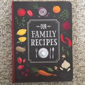 Our Family Recipes Recipe Notebook - Black